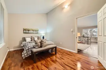 Second bedroom has double closets