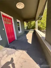 Perfect front porch for relaxing.