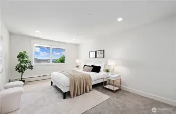 Expansive 2nd bedroom with views