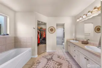 Primary Bathroom with jetted tub