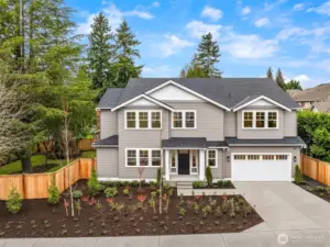 Winfield Homes proudly presents this Classic Craaftsman in the heart of Redmond.  Set on large corner lot with mature landscaping