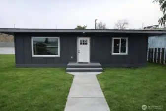 Digital rendering with landscape visual