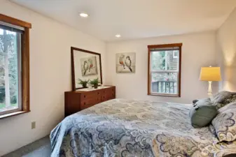 The ADU bedroom is very spacious.