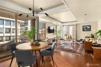 Abundant windows, Zen deck off the dining room with lovely city views of Historic Downtown