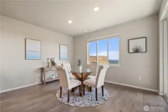 Dining area with generous natural light  and more amazing views