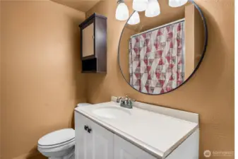 Lower level 3/4 bath