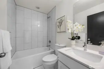 2.25 Modern baths with designer finishes.