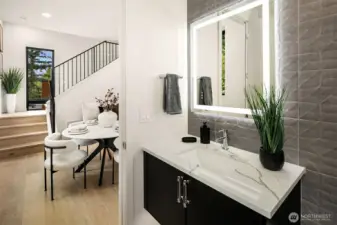 Interior photos from Model Home #3 (270 118th Ave SE)