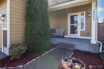 Relax on the beautiful covered porch.