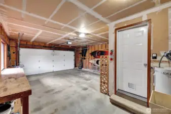 Roomy garage