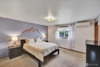 Primary Suite with a large walk in closet