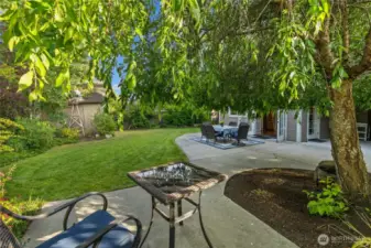 Patio ready for a hot tub