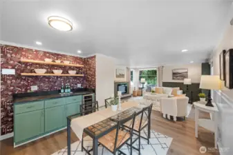 Dining and Living Rooms greet you at the entry.