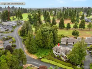 Aerial View of Home Showcasing the Proximity to the Golf and Country Club