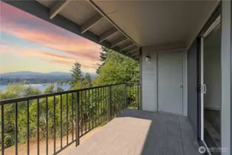 Patio view and storage closet.  Additional 5'x5' storage unit also assigned in separate building