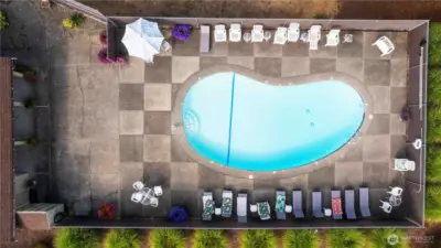 Clubhouse with pool