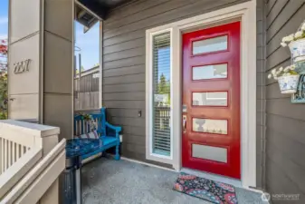 Inviting front porch