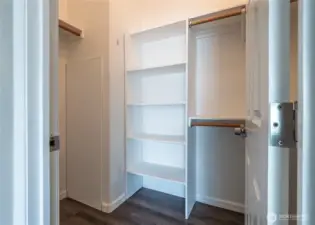 Primary closet