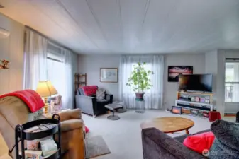 Family room off the east facing entrance.