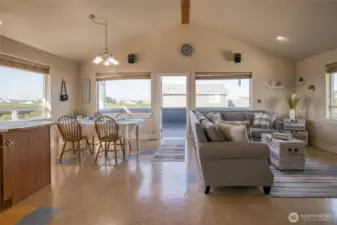 Step out onto your large deck and listen to the waves crash