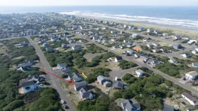 A quick bike ride through quiet streets to the beach