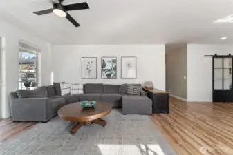 View to hallway off main living room