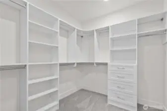 Primary walk in closet