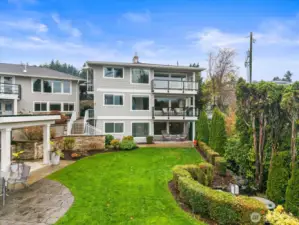 The beautifully landscaped grounds are your front yard!