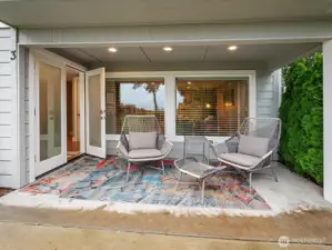 Relax or entertain on the covered patio all year round!