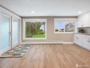 Spacious eat-in area with easy access to the patio for indoor/outdoor entertaining