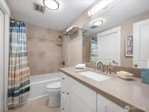 Second full bath is perfect for guests