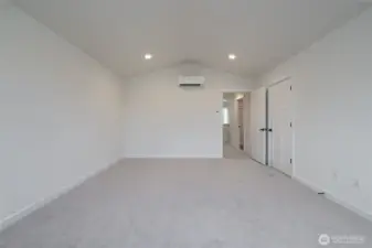 Upstairs primary bedroom - Pics are of a different 3049 plan. Features and colors may differ