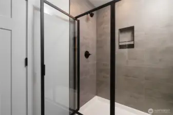 Upstairs primary bathroom - Pics are of a different 3049 plan. Features and colors may differ