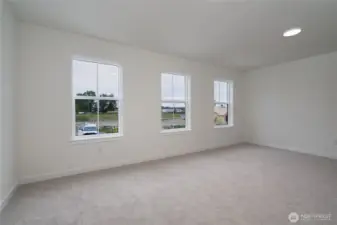 Large Upstairs Bonus Room. Pics are of a different 3049 plan. Features and colors may differ