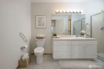 Virtual Staging A Second Primary Bathroom View