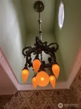 vintage entry chandelier