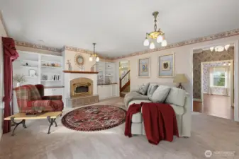 living room virtually stated