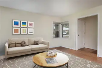 Virtually staged
