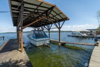 Your Covered Dock with room for your boat or 40' Yacht!