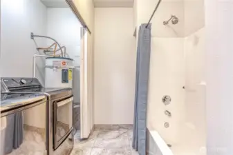 guest bath & laundry