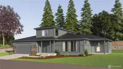 Digital rendering of finished home.