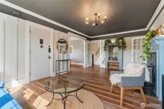 Flexible floor plan with both formal and casual living spaces.