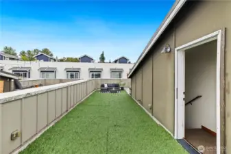 Space for outdoor kitchen or hottub.