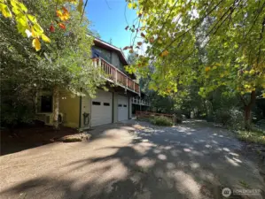 Back side of home-RV garage