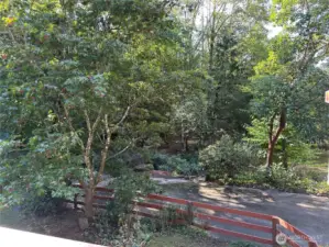 View from the upper deck off of the living room