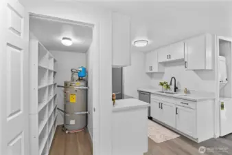 Large storage closet at home entry