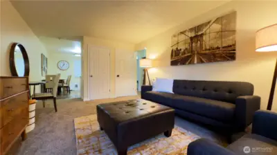 Living room to Unit B, currently operates as STR. Furnishings NOT included.