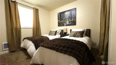 Bedroom 1 of 2 for Unit B, currently operates as STR. Furnishings NOT included.