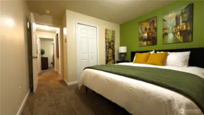 Bedroom 2 of 2 for Unit B, currently operates as STR. Furnishings NOT included.