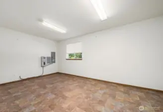 Flex room #2 you access through the garage. It was used as an office, but maybe workout room? Or very large dry storage room?